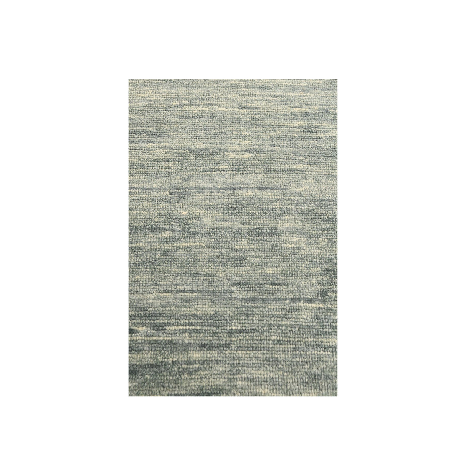 2'x3' Pastel Gray, Plain Solid Design, Pure Wool, Sample, Strike Off, Hand Knotted, Mat, Oriental Rug